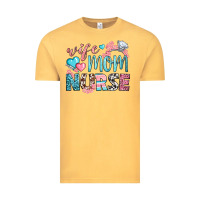 Vintage Mustard Wife Mom Nurse Vintage Tee - BundleAndBundleShop