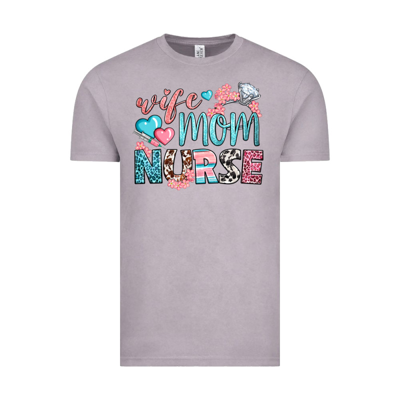 Wife Mom Nurse Vintage Tee by BundleAndBundleShop | Teevron