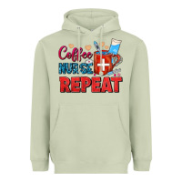 Coffee Nurse Repeat Heavyweight Hoodie | Teevron