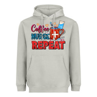 Moon Dust Coffee Nurse Repeat Heavyweight Hoodie - FaDigitalArtStudio