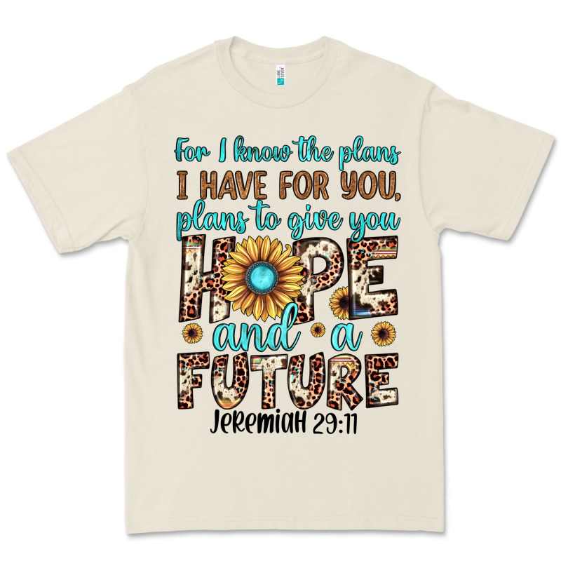 For I Know The Plans I Have For You Plans To Give You Hope And A Futur Premium Tee by JahusDesignShop | Teevron