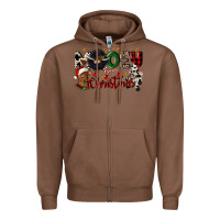 Chestnut mooey christmas Zipper Hoodie - CowGirlArtShop