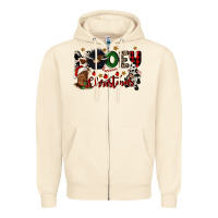 Mooey Christmas Zipper Hoodie | Teevron