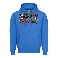 True Royal mooey christmas Zipper Hoodie - CowGirlArtShop