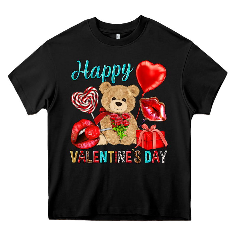 Happy Valentines Day Heavy Core Tee by NancyCooperArtShop | Teevron