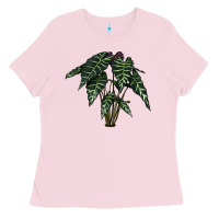 Bubblegum Pink Amazon Elephant Ear Ladies Tee - LillyAllenDesigns