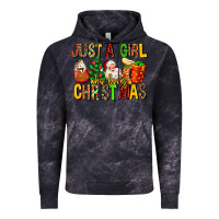 Cloud Black just a girl who loves christmas Vintage Hoodie - MaliasSmallBusiness
