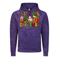 Cloud Purple just a girl who loves christmas Vintage Hoodie - MaliasSmallBusiness