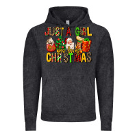 Vintage Black just a girl who loves christmas Vintage Hoodie - MaliasSmallBusiness