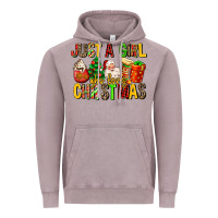 Vintage Zinc just a girl who loves christmas Vintage Hoodie - MaliasSmallBusiness