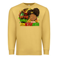 Antique Gold Little miss Juneteenth Premium Sweatshirt - FaDigitalArtStudio