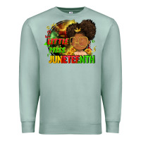 Seafoam Little miss Juneteenth Premium Sweatshirt - FaDigitalArtStudio