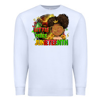 White Little miss Juneteenth Premium Sweatshirt - FaDigitalArtStudio