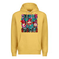 Antique Gold chillin with my gnomies olivia Premium Hoodie - OliviaCreatesArt
