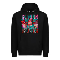 Black chillin with my gnomies olivia Premium Hoodie - OliviaCreatesArt