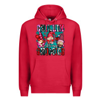 Cardinal chillin with my gnomies olivia Premium Hoodie - OliviaCreatesArt