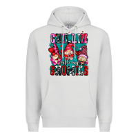 Dove Grey chillin with my gnomies olivia Premium Hoodie - OliviaCreatesArt