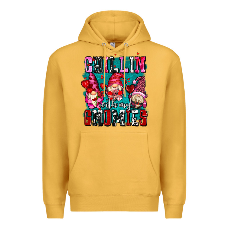 Chillin With My Gnomies Olivia Premium Hoodie by OliviaCreatesArt | Teevron