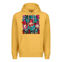 Mustard chillin with my gnomies olivia Premium Hoodie - OliviaCreatesArt