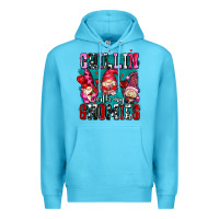 Ocean Blue chillin with my gnomies olivia Premium Hoodie - OliviaCreatesArt
