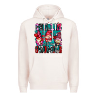 Pale Pink chillin with my gnomies olivia Premium Hoodie - OliviaCreatesArt