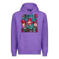 Purple chillin with my gnomies olivia Premium Hoodie - OliviaCreatesArt
