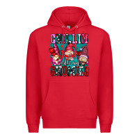 Red chillin with my gnomies olivia Premium Hoodie - OliviaCreatesArt