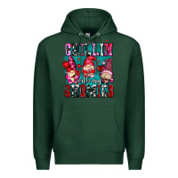 Sports Green chillin with my gnomies olivia Premium Hoodie - OliviaCreatesArt