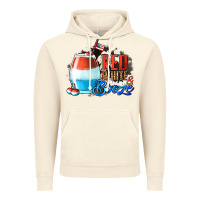 Vintage Artic Red White  Booze With Cowhide Background Vintage Hoodie - Jasminsmagicworld