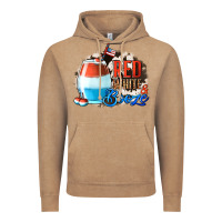 Vintage Coffee Red White  Booze With Cowhide Background Vintage Hoodie - Jasminsmagicworld