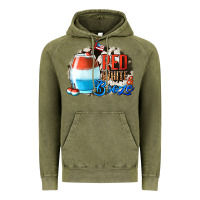 Vintage Olive Red White  Booze With Cowhide Background Vintage Hoodie - Jasminsmagicworld