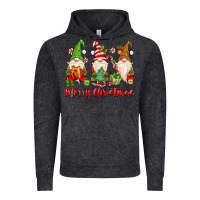 Vintage Black merry christmas gnomes Vintage Hoodie - MaliasSmallBusiness