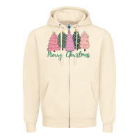 Sandshell merry christmas trees Zipper Hoodie - CowGirlArtShop