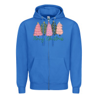 True Royal merry christmas trees Zipper Hoodie - CowGirlArtShop