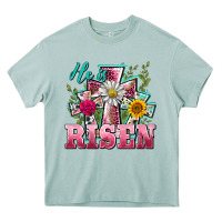 Arona he is risen cross easter Heavy Core Tee - BarkalooDesign