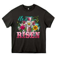 Asphalt he is risen cross easter Heavy Core Tee - BarkalooDesign