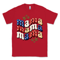 Red American Mama Classic Tee - BundleAndBundleShop