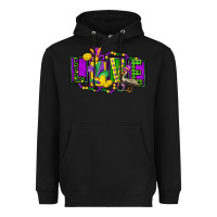 Black mardi gras love Heavyweight Hoodie - FaDigitalArtStudio