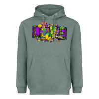 Sage mardi gras love Heavyweight Hoodie - FaDigitalArtStudio