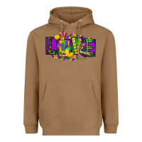 Toasted Coconut mardi gras love Heavyweight Hoodie - FaDigitalArtStudio