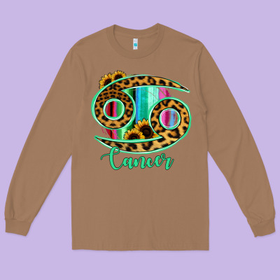 Cancer Zodiac Long Sleeve Tee Designed By Bettercallsaul