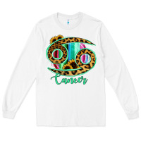 White Cancer Zodiac Long Sleeve Tee - Bettercallsaul