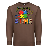 Chestnut Everybody stims Premium Sweatshirt - FaDigitalArtStudio