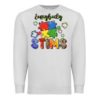 Dove Grey Everybody stims Premium Sweatshirt - FaDigitalArtStudio