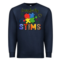 Navy Everybody stims Premium Sweatshirt - FaDigitalArtStudio