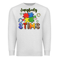 Oatmeal Heather Everybody stims Premium Sweatshirt - FaDigitalArtStudio