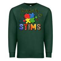 Sports Green Everybody stims Premium Sweatshirt - FaDigitalArtStudio