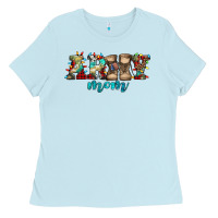 Baby Blue army mom christmas Ladies Tee - Jasminsmagicworld