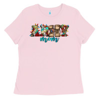 Bubblegum Pink army mom christmas Ladies Tee - Jasminsmagicworld
