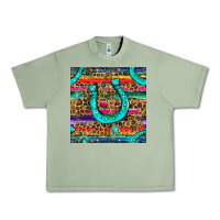 Oil Green Western Horseshoe And Arrow With Leopard And Serape Seamless Pattern Urban Heavy Tee - BundleAndBundleShop